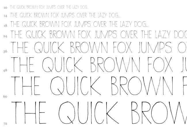 DK Wayang font waterfall